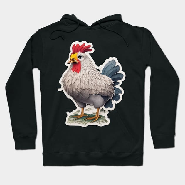 Plucky Chicken Hoodie by JennAshton